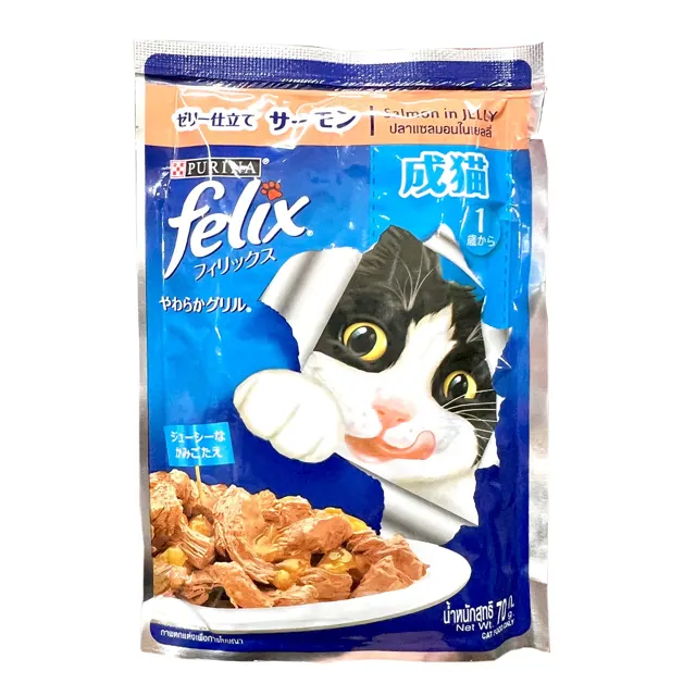 Felix Adult Salmon Pouch 70g