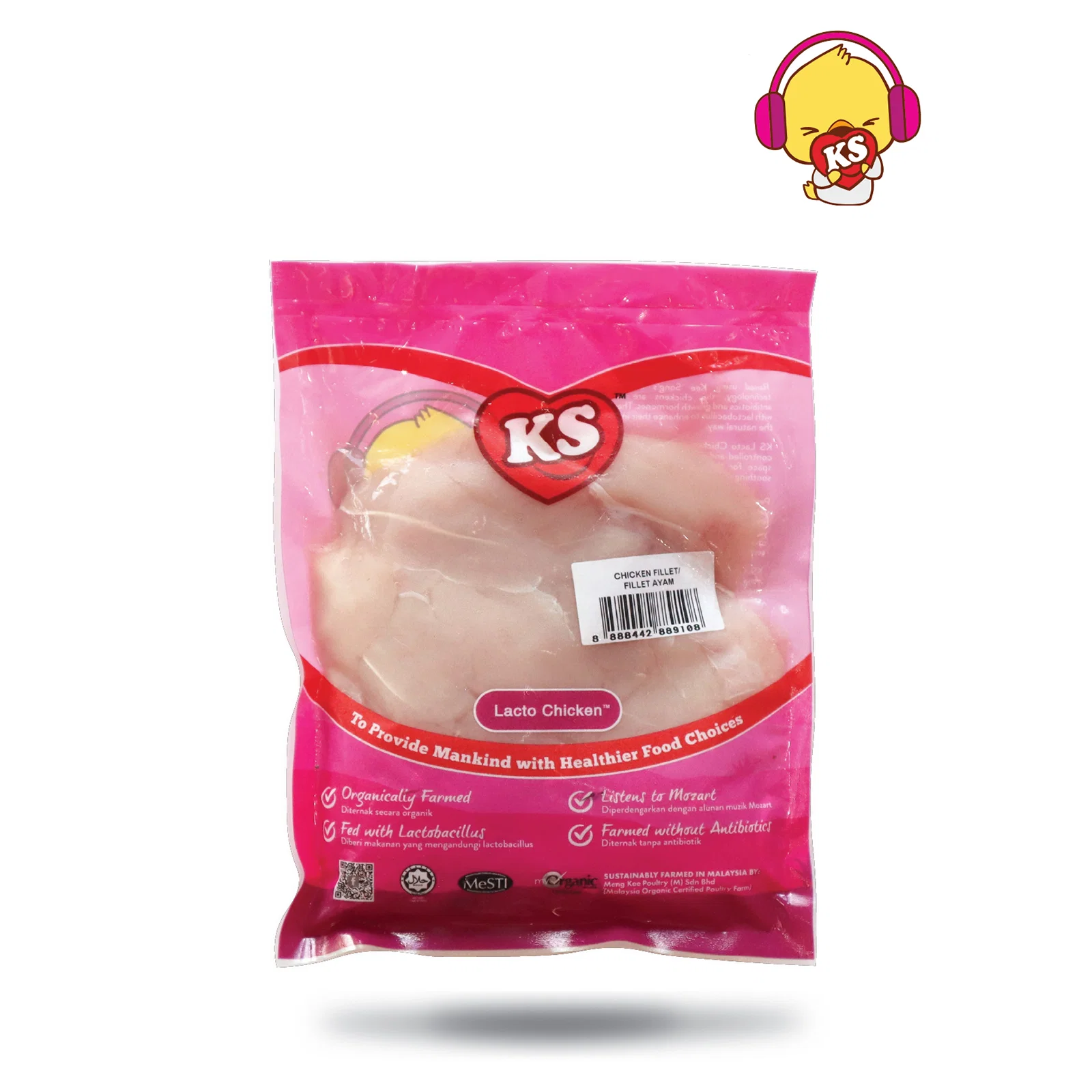 Ks Lacto Organic Fillet 500g