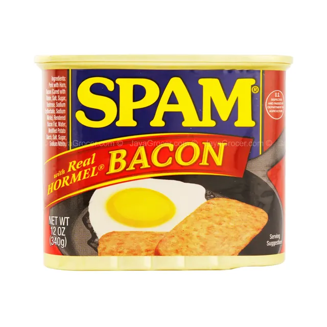 Non-Halal] Hormel Spam Luncheon Meat with Bacon 340g