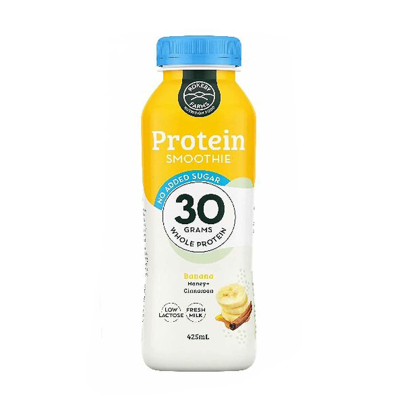 Rokeby Farms Whole Protein Banana, Honey and Cinammon (No Added Sugar) 425ml