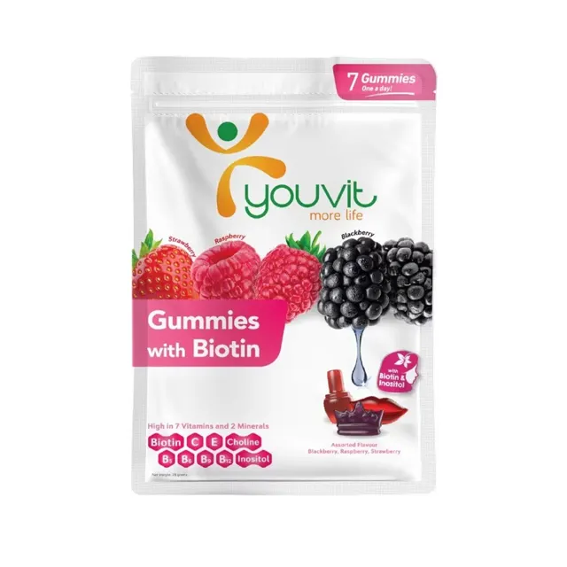 Youvit Beauty Biotin Gummies 7pcs/pack