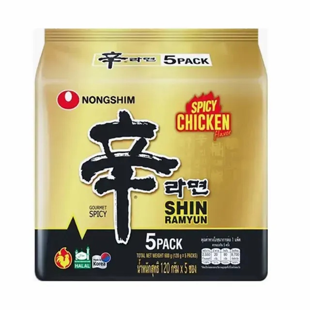 Nongshim Spicy Chicken Ramyun 5×120g