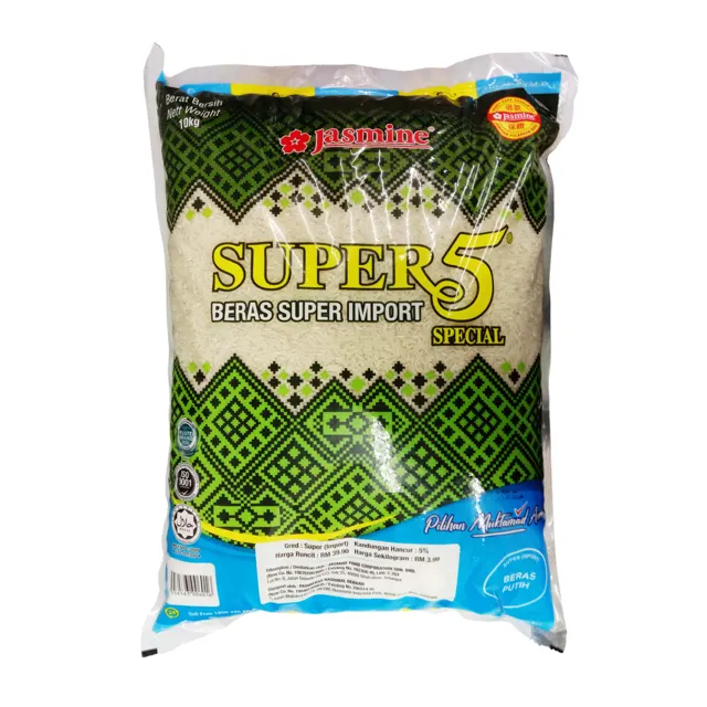 Jasmine Super 5 % Import Rice