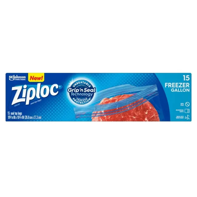 Ziploc Brand Storage Bags Gallon 280mm x 260 20pcs/pack