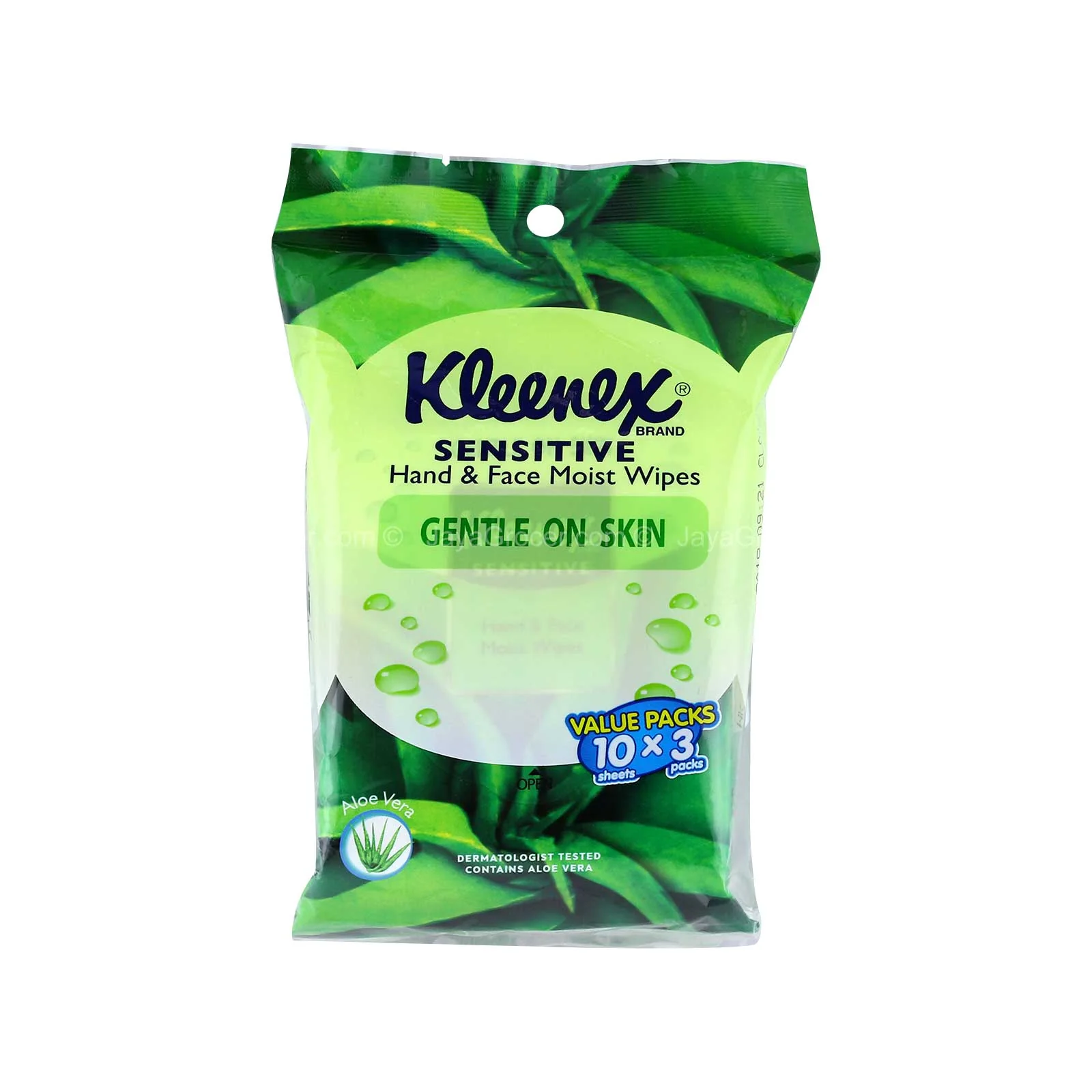 Kleenex and Face Aloe Wipes 10sheets x 3
