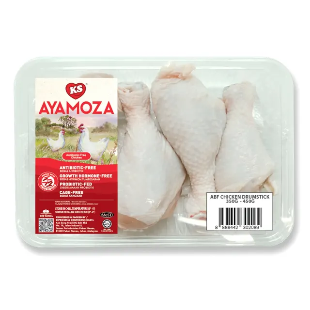 Ks Ayamoza Abf Chicken Drumstick 400g+/