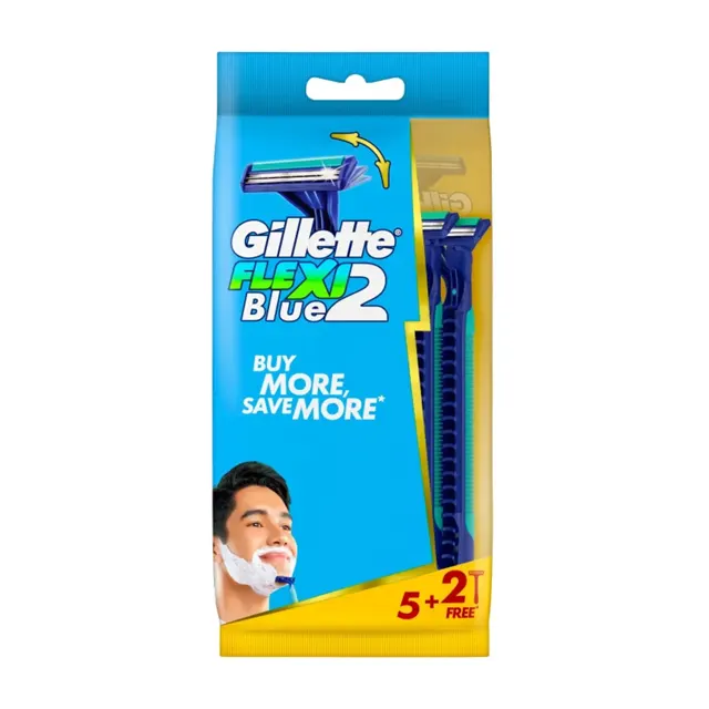 Gillette Blue Ii 2 Flexi Razor 5+2 pcs/pack