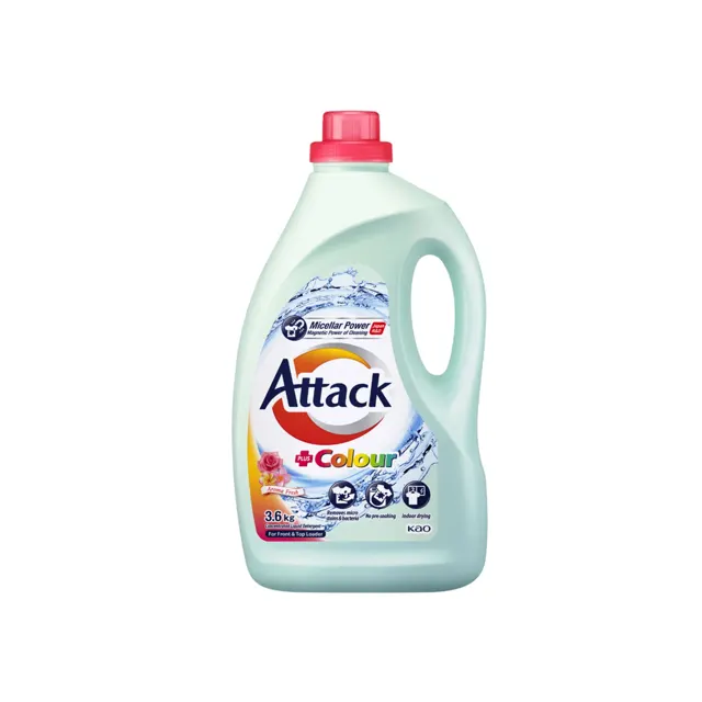 Top Liquid Detergent 3.6kg Attack Liquid Detergent 3kg