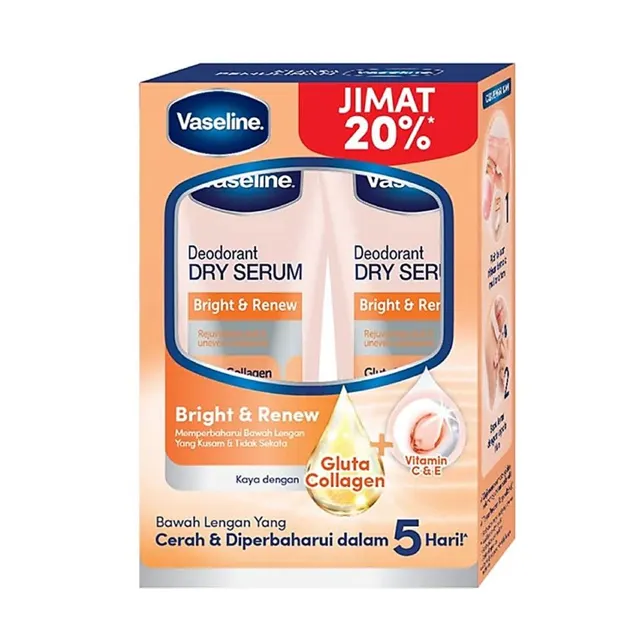 Vaseline Serum With Dry Deodorant 50ml