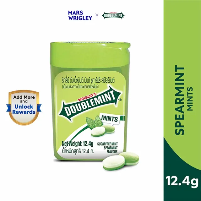 Wrigley Doublemint Plastic Bottle Spearmint 1pcs/pack
