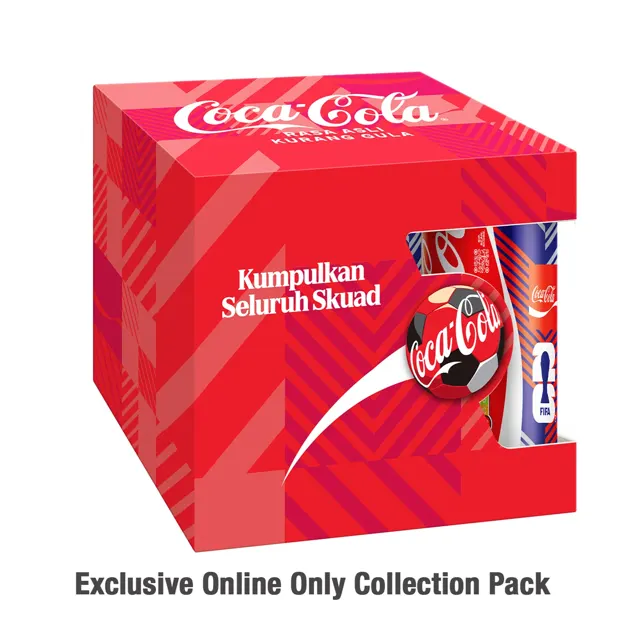Coke Rasa Asli 320ml Fifa 6s Collection Pack