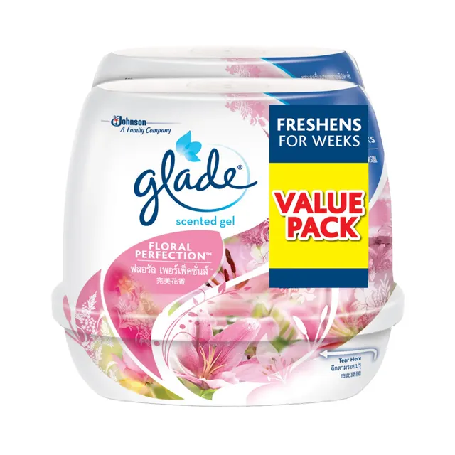 Glade Air Refreshing Floral Perfection Scented Gel (2pcs x 180g