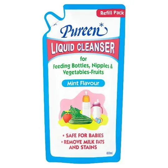 Pureen Liquid Cleanser Mint Scent (Refill) 600ml