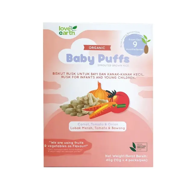 Love Earth Carrot, Tomato and Water Spinach Baby Meal 120g