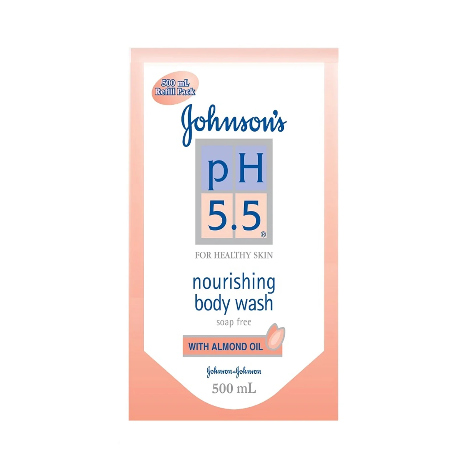 Johnson's Ph5.5 Almond Oil Body Wash Refill 500ml