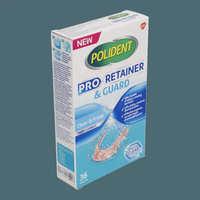 Polident Pro Retainer and Guard Cleanser 36pcs/pack