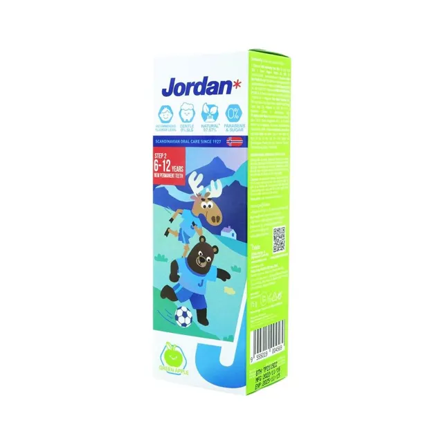 Jordan Step 2 Green Apple Toothpaste 1pack