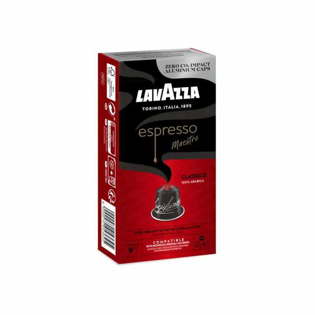 Lavazza Espresso Classico 9 Aluminum Nespresso Compatible Capsules 57g