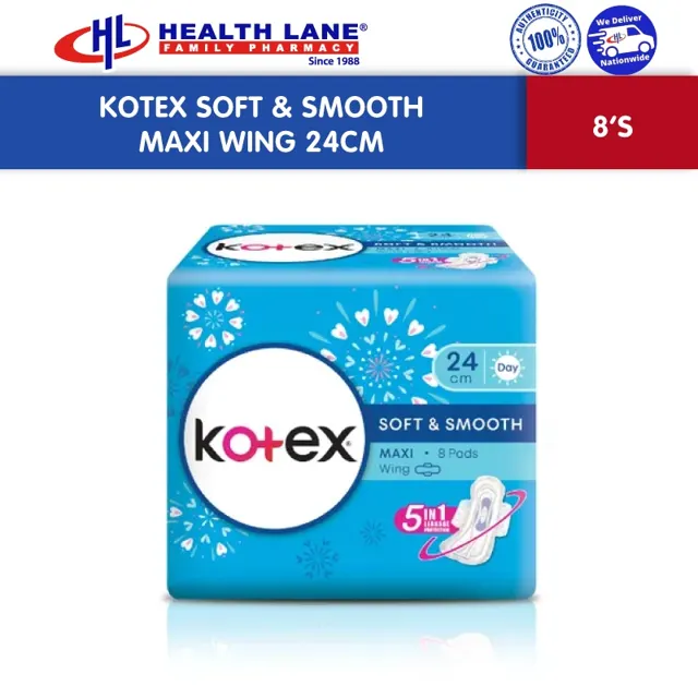 Kotex Soft and Smooth Maxi Night Non Wing 16sheets x 2