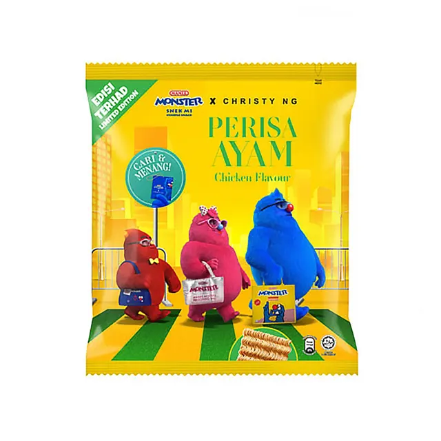 Mamee Monster Hot And Spicy Family Pack 25g x 10