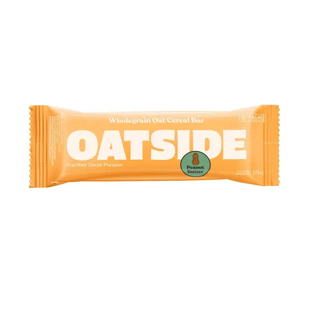 Oatside Oat Cereal Bar Peanut Butter 18g