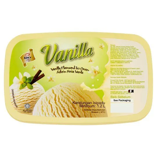 King's Vanilla Tub Ice Cream 1.2L