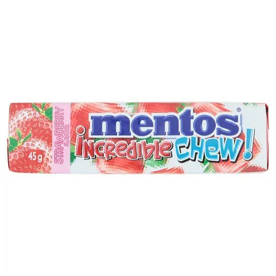 Mentos Incredible Strawberry Flavour Chew! 45g