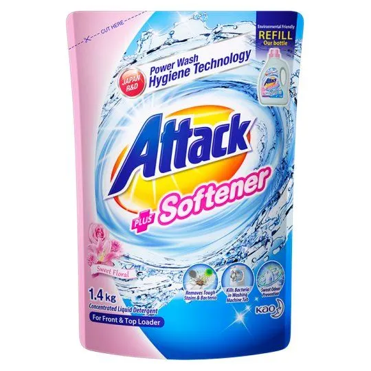 Attack Liquid Fruity Detergent Refill 1.4kg