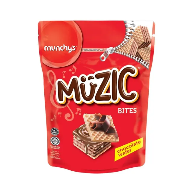MunchyÃ¢â‚¬â„¢s Muzic Chocolate Chunky Wafer Bites 150g