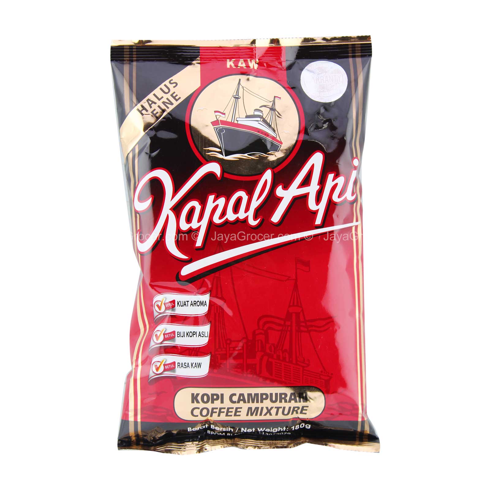 Kapal Api Serbuk Kopi Kasar 180g