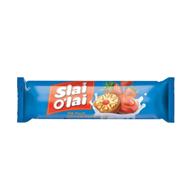 Slai Olai Milk Biscuit Filled with Strawberry 128g