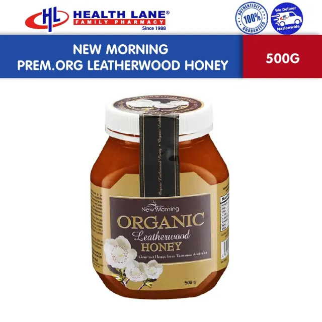 New Morning Organic Leatherwood Honey 500g