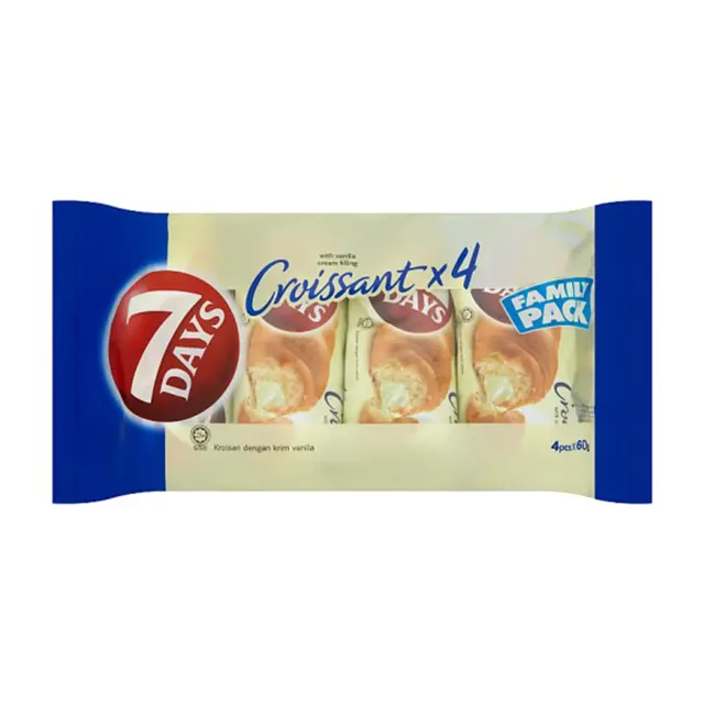 7 Days Croissant Double Cream Chocolate and Vanilla 62g
