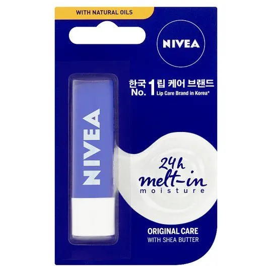 Nivea Lip Balm Original Care Caring 4.8g