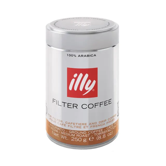 Illy Grani Deca Decaf Roasted Coffee Beans for Any Preparation 250g