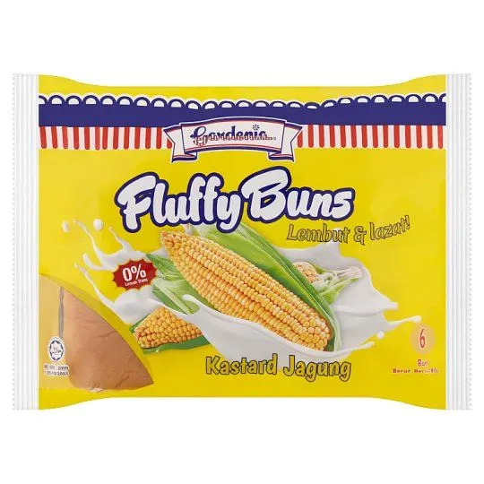 Gardenia Fluffy Bun Corn Custard 280g