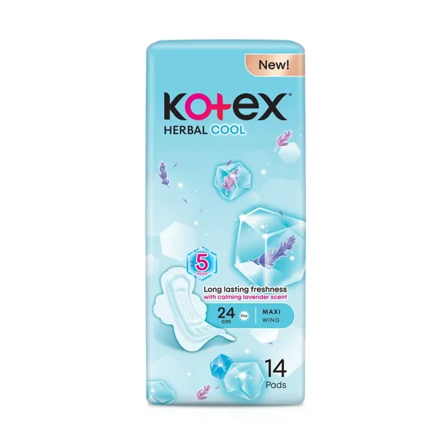 Kotex Natural Care Herbal Cool Maxi Wing 14sheets