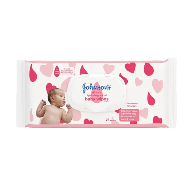Johnson's Baby Skincare Fragrance Free Wipes 75pcs/pack