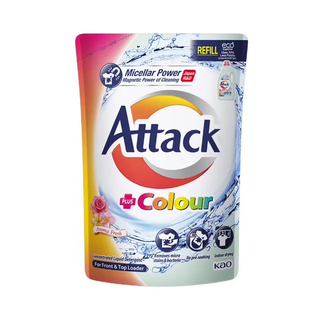 Attack Perfume Floral Concentrated Liquid Detergent Refill 1.4kg