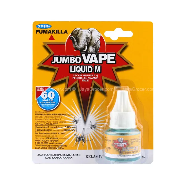 Fumakilla Jumbo Vape Liquid M Electric Mosquito Repellent 22.5ml