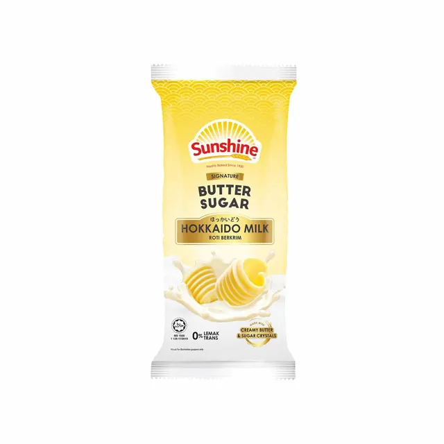Sunshine Butter Sugar Hokkaido Milk Cream Roll Bun 52g