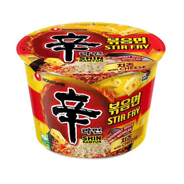 Nongshim Stir Fry Cheese Ramyun Bwl 105g