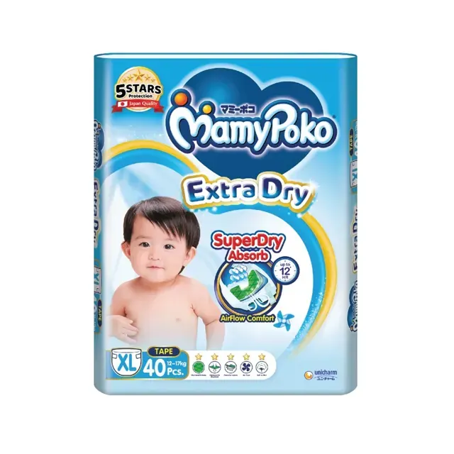 Mamypoko Open Extra Dry Diapers (Medium) 54pcs/pack