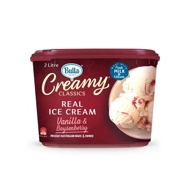 Bulla Creamy Classic Chocolate Honeycomb Cone Ice Creams 4pcs/pack
