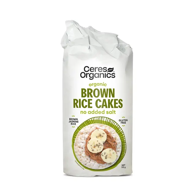 Ceres Organic Brow Rice Cake No Added Salt 110g