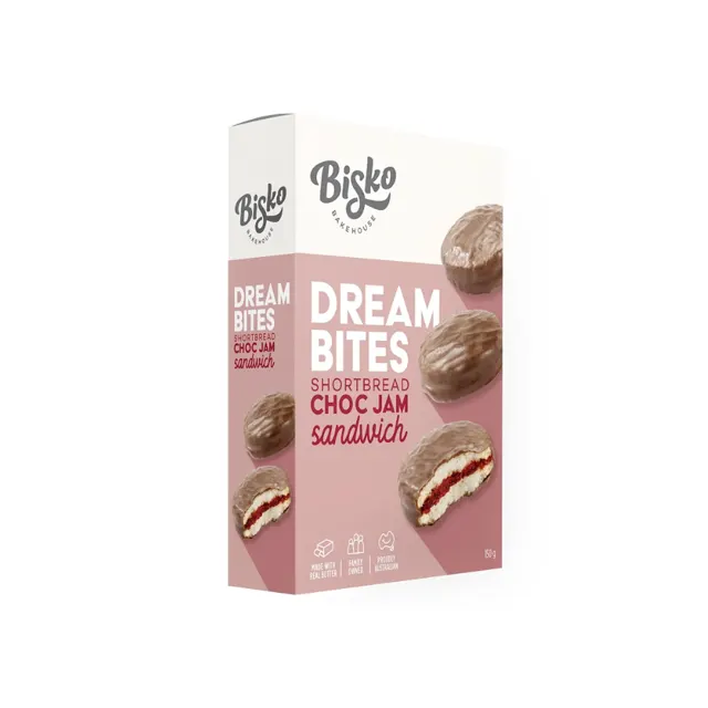 Bisko Bakehouse Shortbread Chocolate Striped Fingers 150g
