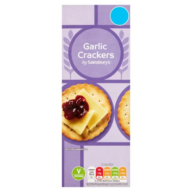 Pams Crackers Garlic 173g