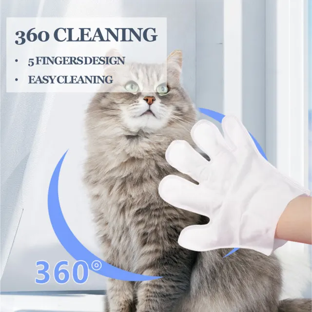 Pet Disposable Cleaning Gloves Wipes