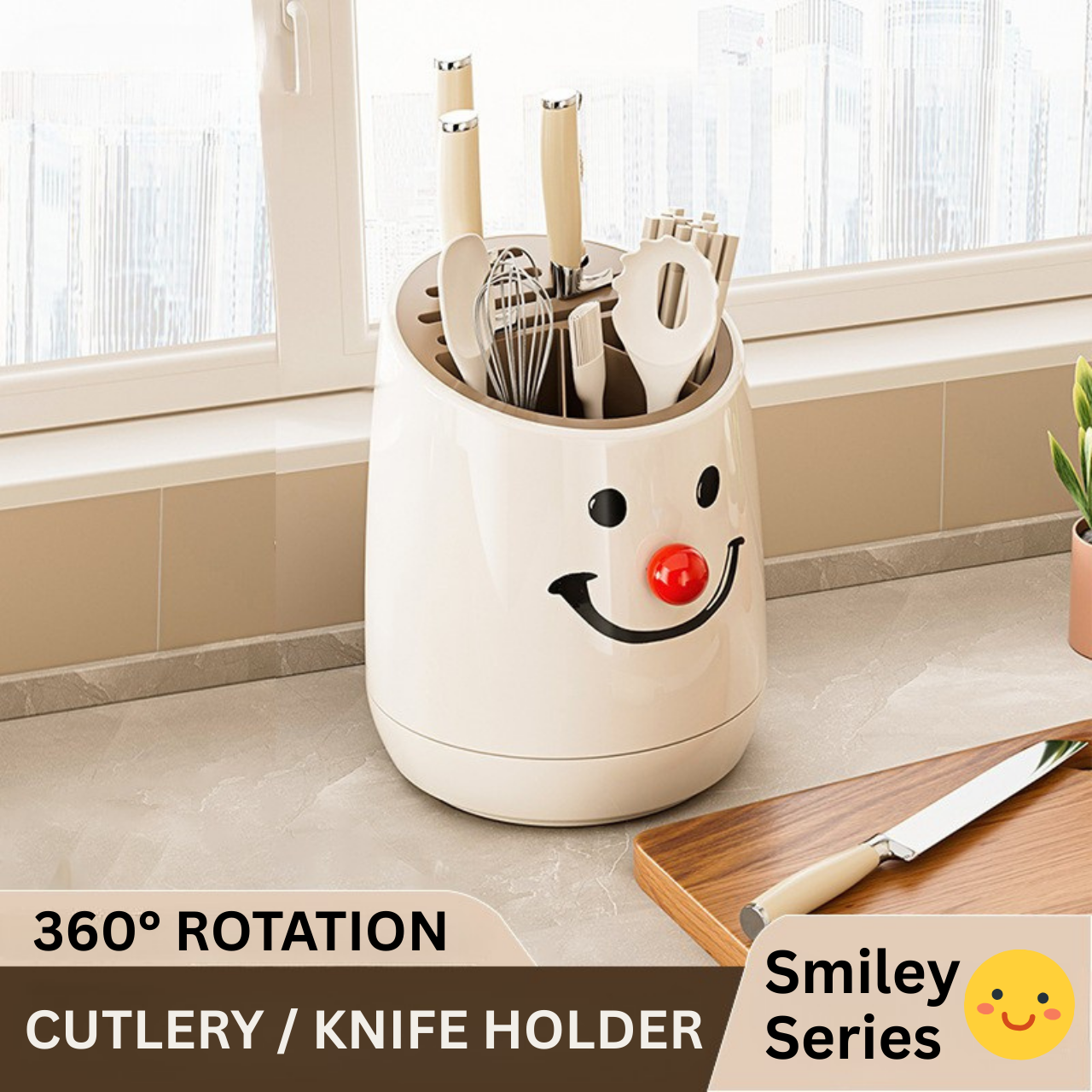 360° Rotating Cutlery Holder