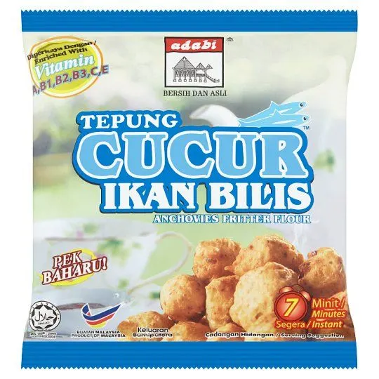 Adabi Tepung Cucur Ikan Bilis (Anchovy Fritter Flour Mix) 200g